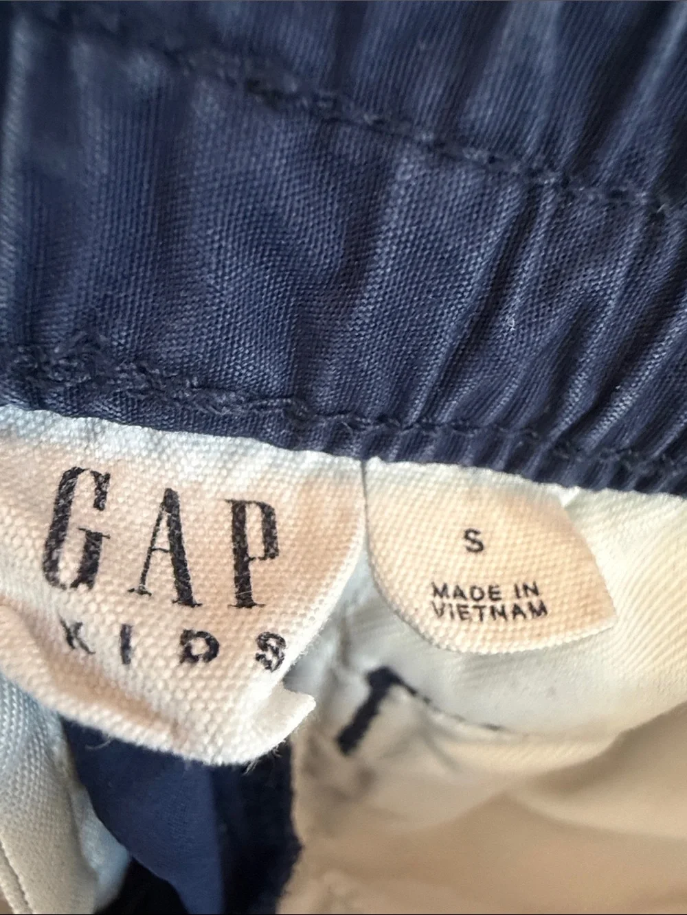 GAP Royal Blue Kids Elastic Waist Joggers with Zipper Pockets